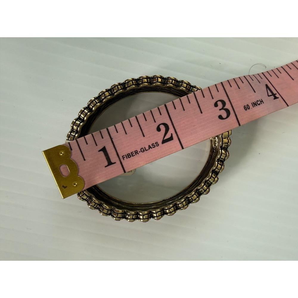 Heidi Daus Pink GLOBALLY GLAMOROUS Crystal Bracelet Spring Hinged Bangle RARE - Picture 10 of 10